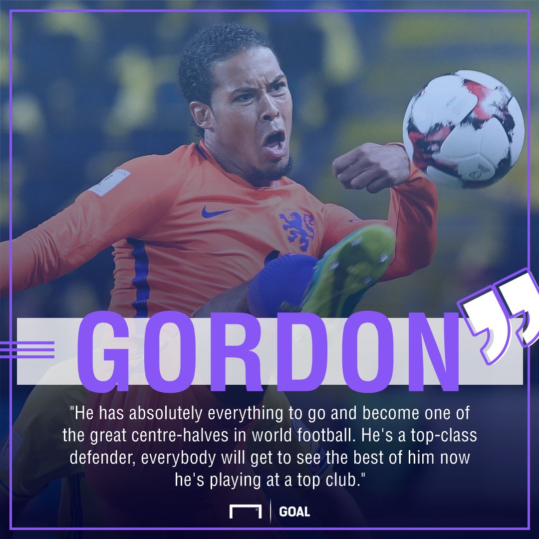 Craig Gordon Virgil van Dijk one of the great centre-halves