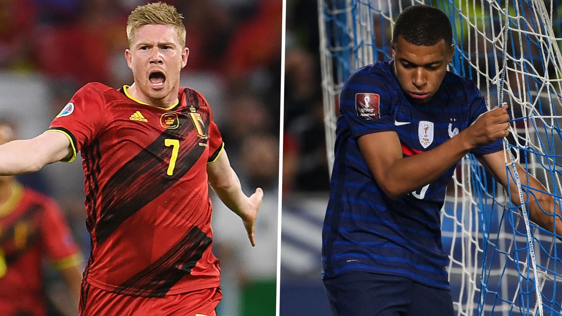 Kevin de Bruyne Belgien Kylian Mbappe Frankreich