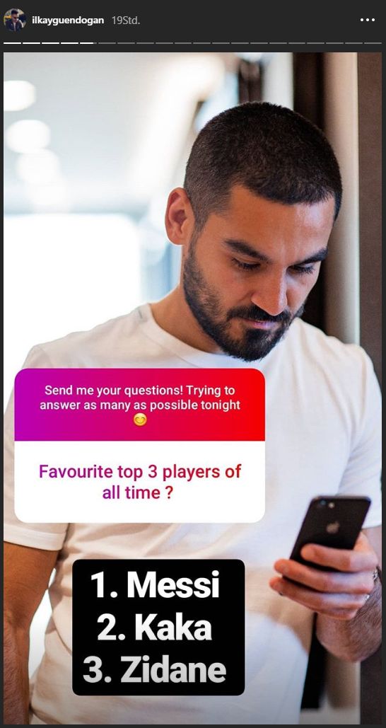 Ilkay Gündogan favorite players