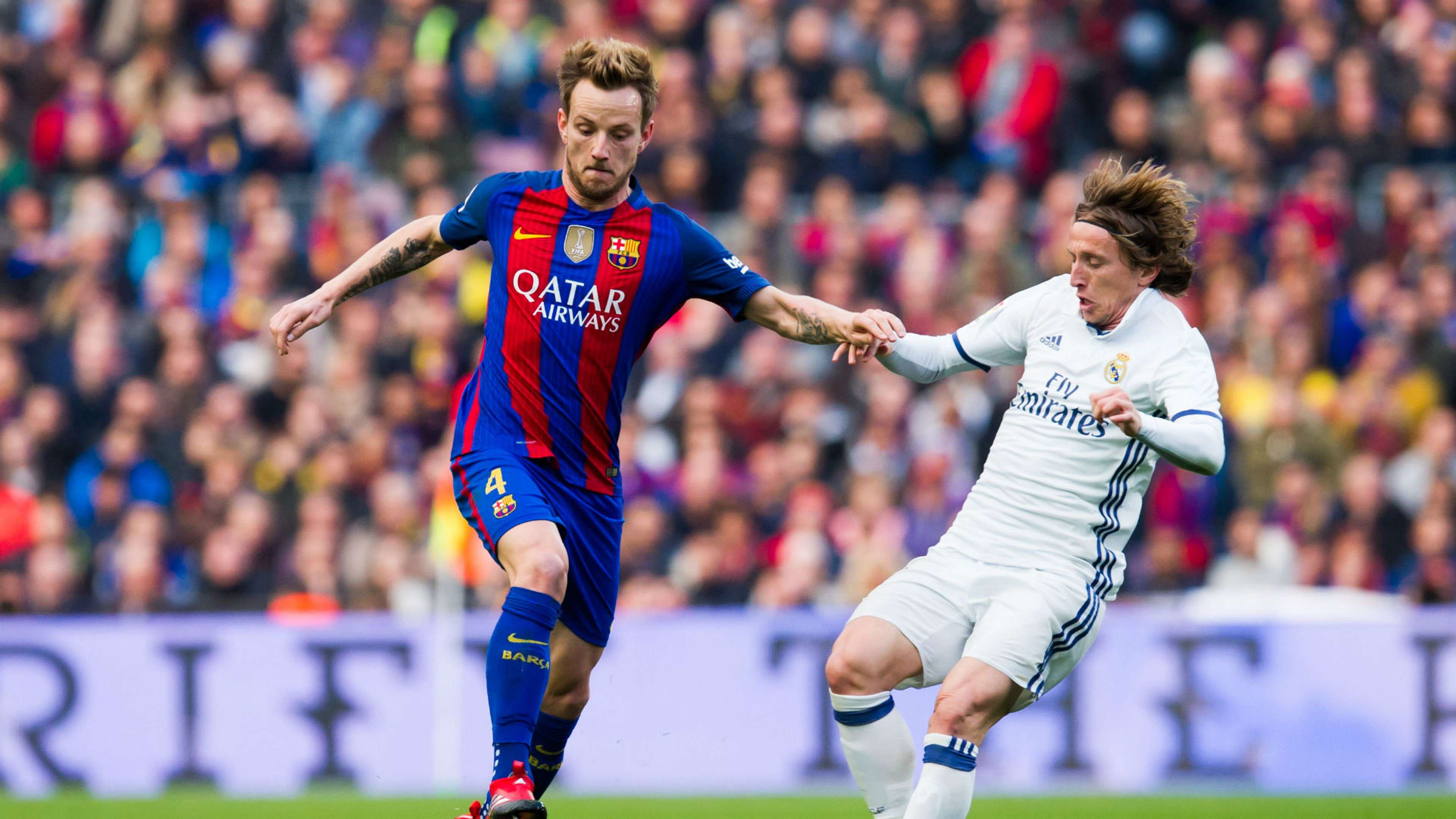 Ivan Rakitic Luka Modric Barcelona Real Madrid