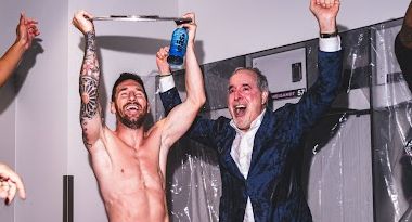 Inter Miami celebrate Supporters' Shield