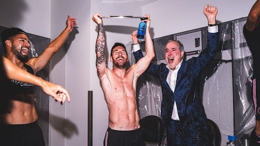 Inter Miami celebrate Supporters' Shield