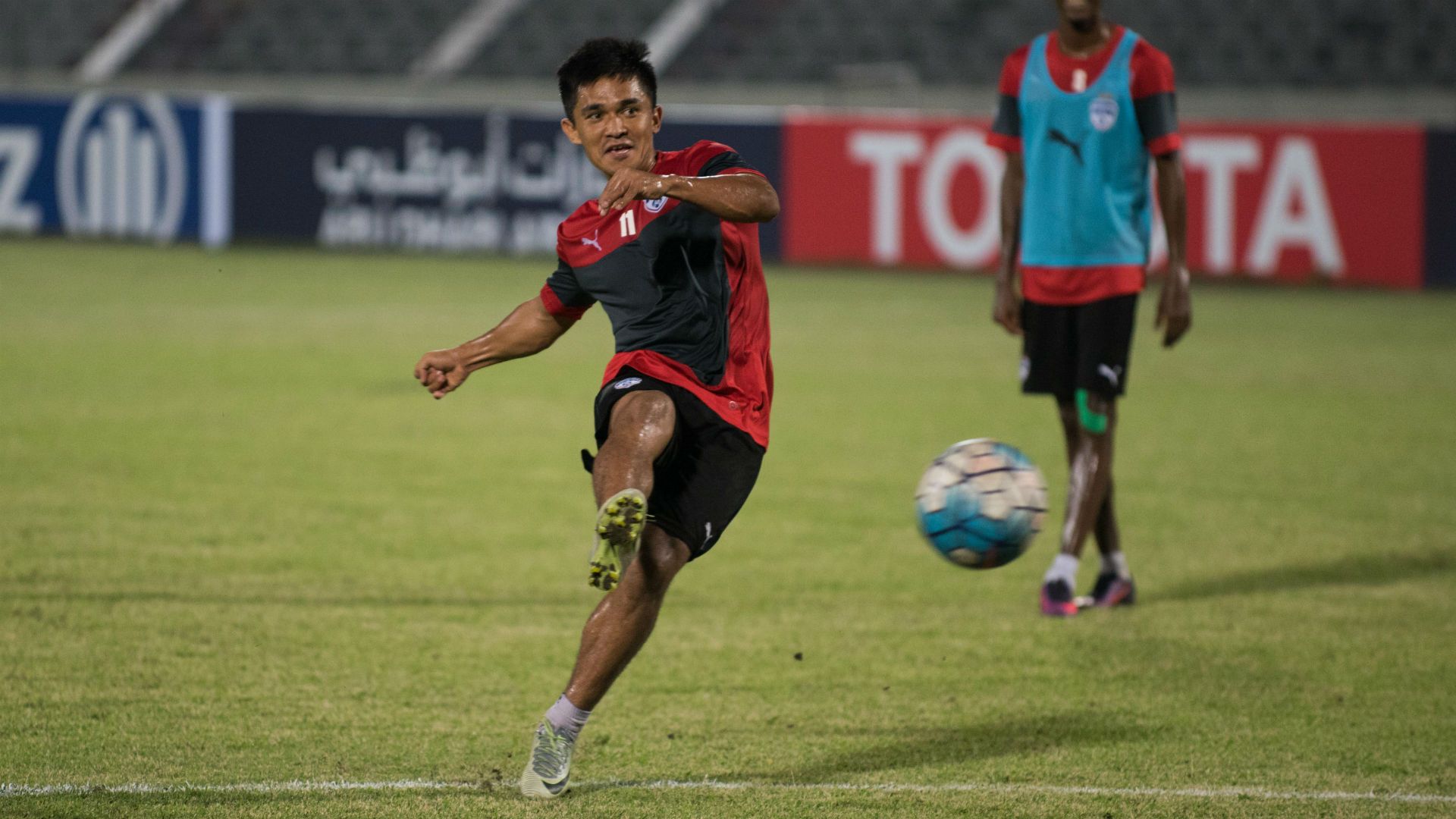 Sunil Chhetri Bengaluru FC AFC Cup training session 2017