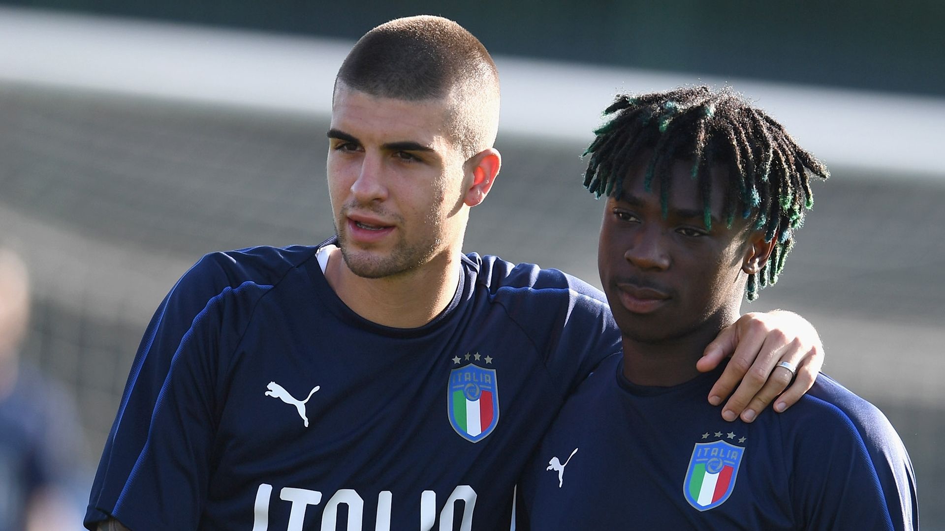 Gianluca Mancini Moise Kean Italy