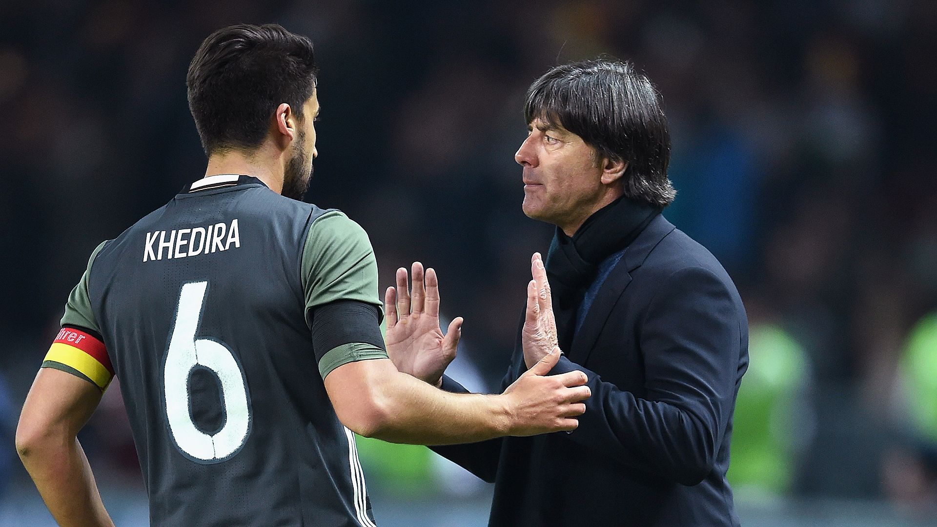 Sami Khedira Joachim Low Germany England 03262016