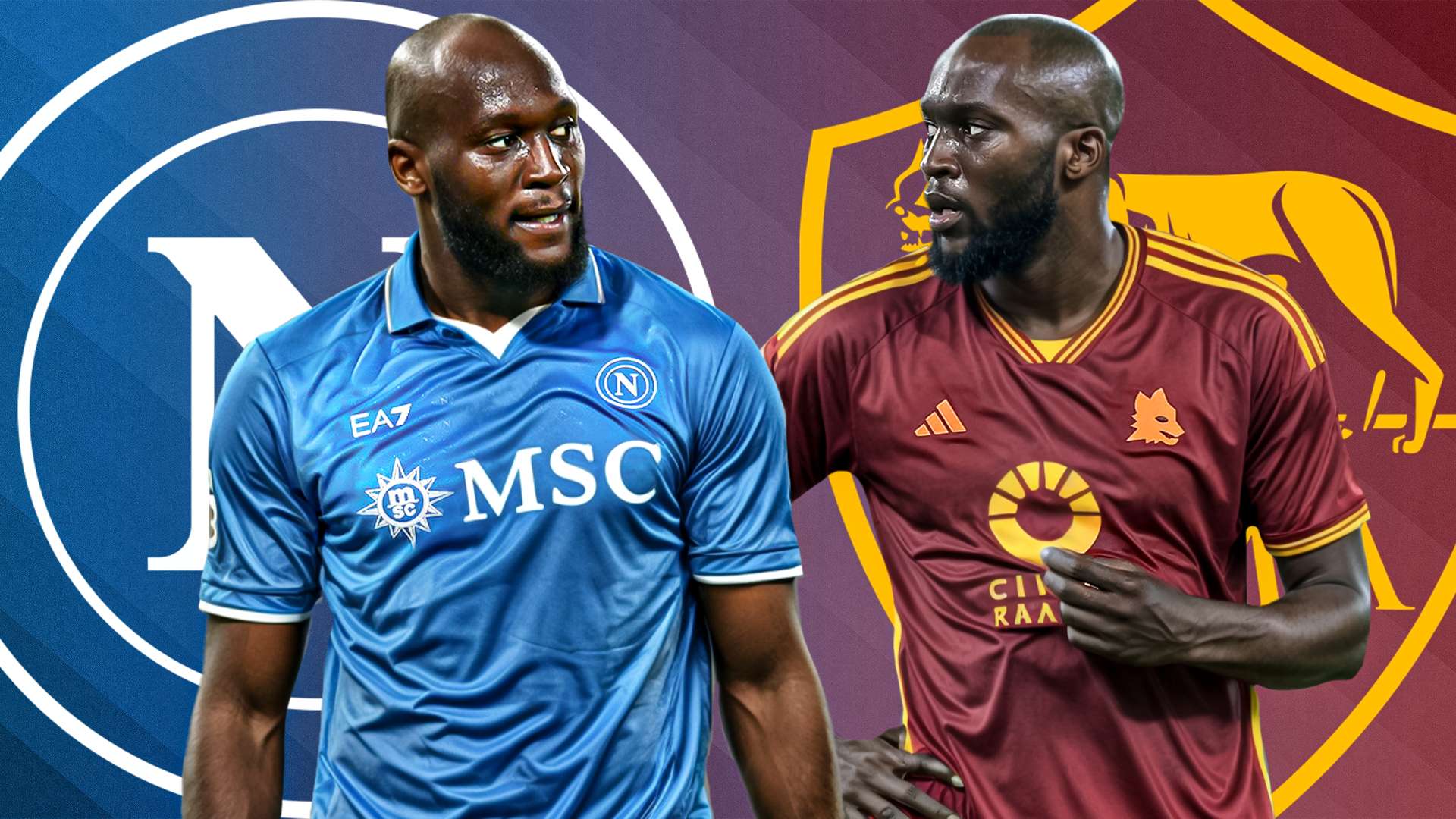 Lukaku Napoli Roma GFX