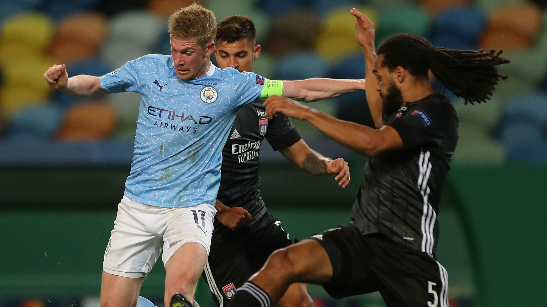 Kevin De Bruyne Manchester City Lyon Champions League 15082020