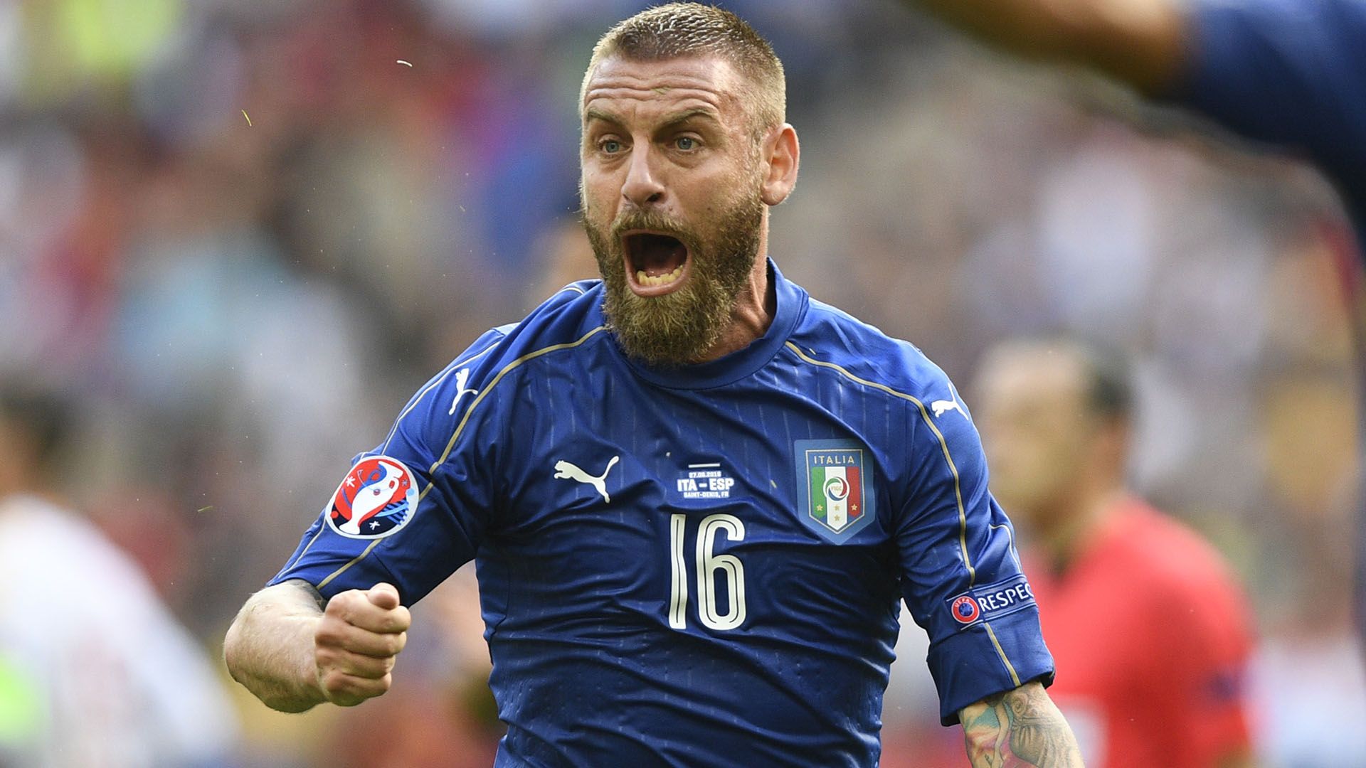 Daniele De Rossi Italy Spain Euro 2016