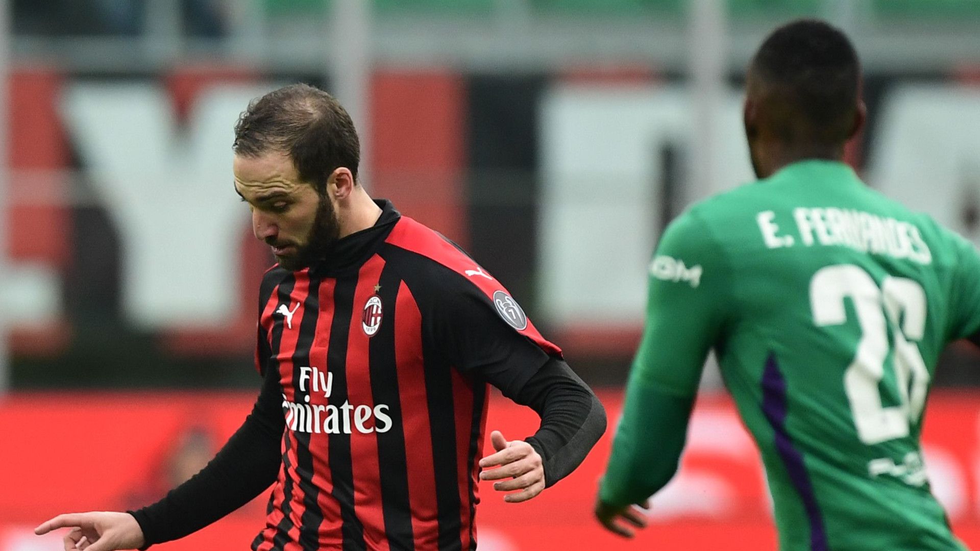 Higuain Fernandes Milan Fiorentina