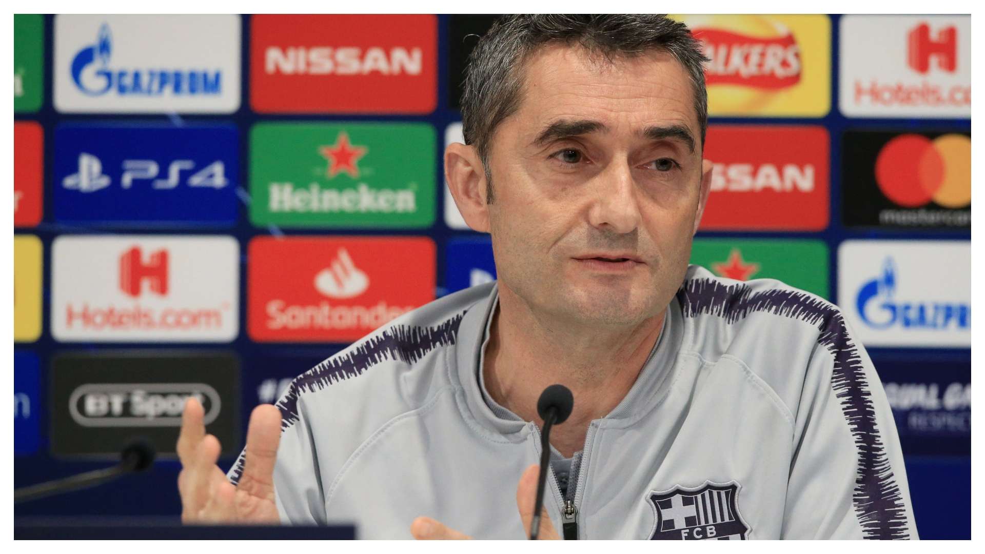 Ernesto Valverde Barcelona Champions League