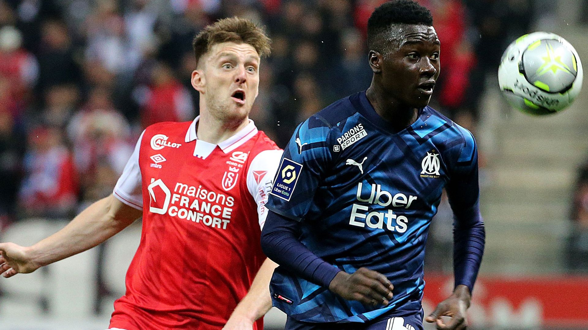 Thomas Foket Pape Gueye Reims Marseille Ligue 1 24042022