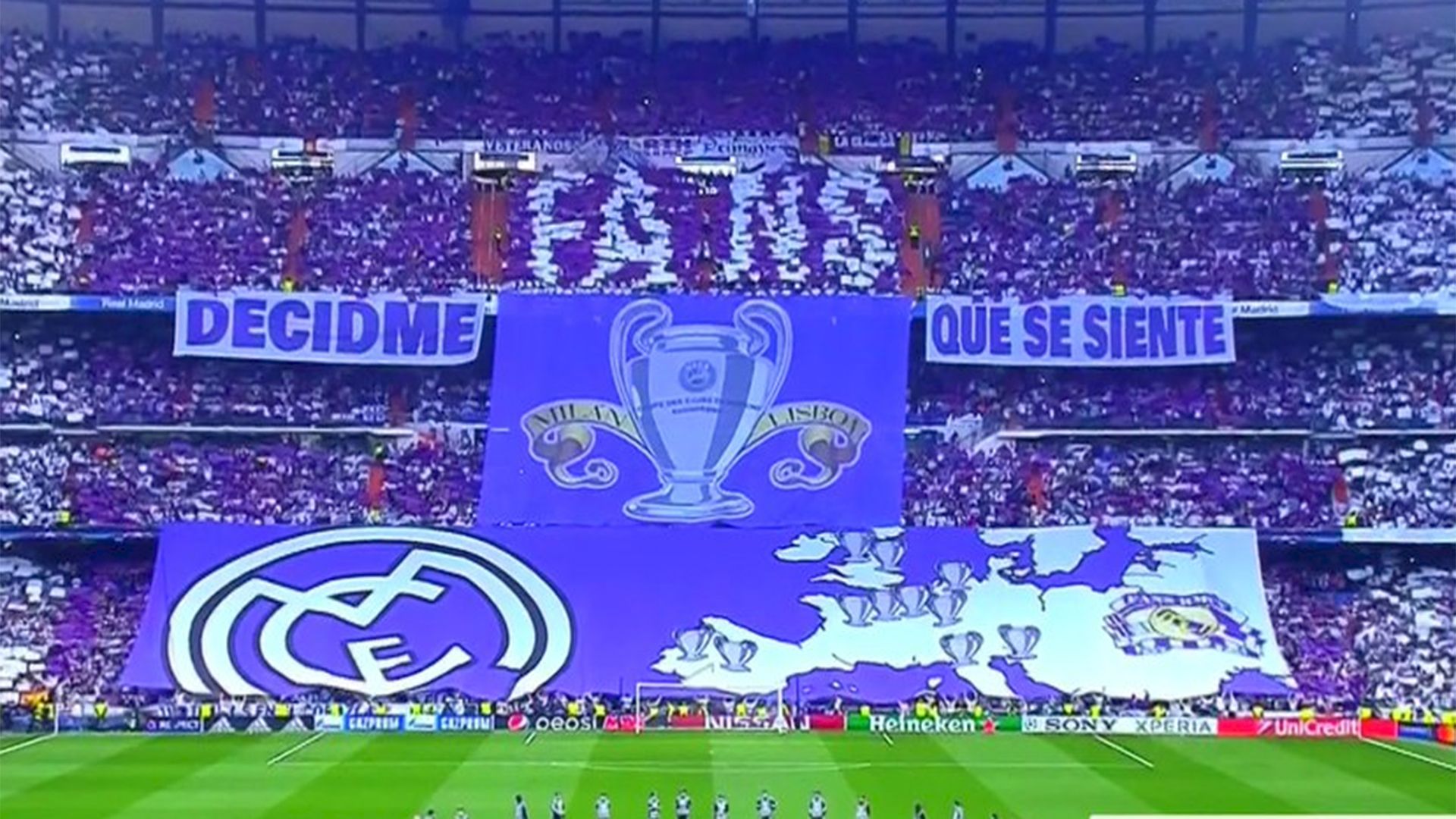Bandera Real Madrid Atletico Madrid Champions League 02052017