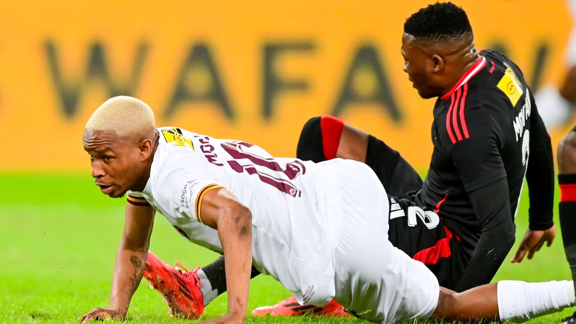 Lehlogonolo Mojela and Thabiso Monyane, Orlando Pirates vs Stellenbosch