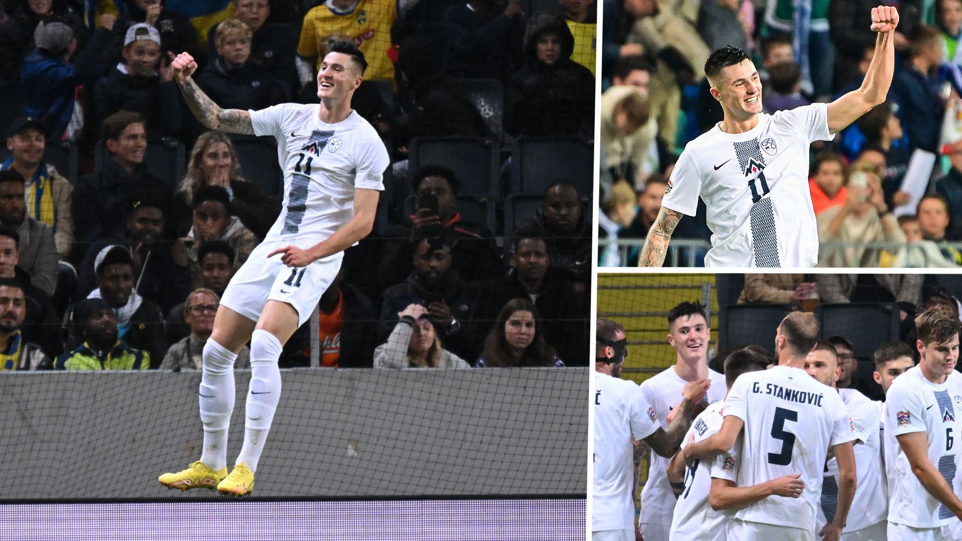 Benjamin Sesko Sweden vs Slovenia 2022