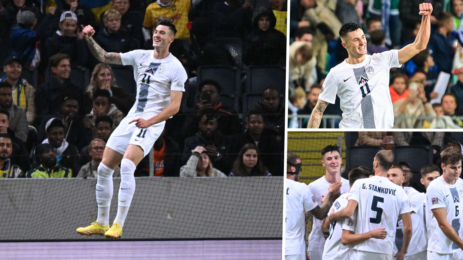 Benjamin Sesko Sweden vs Slovenia 2022