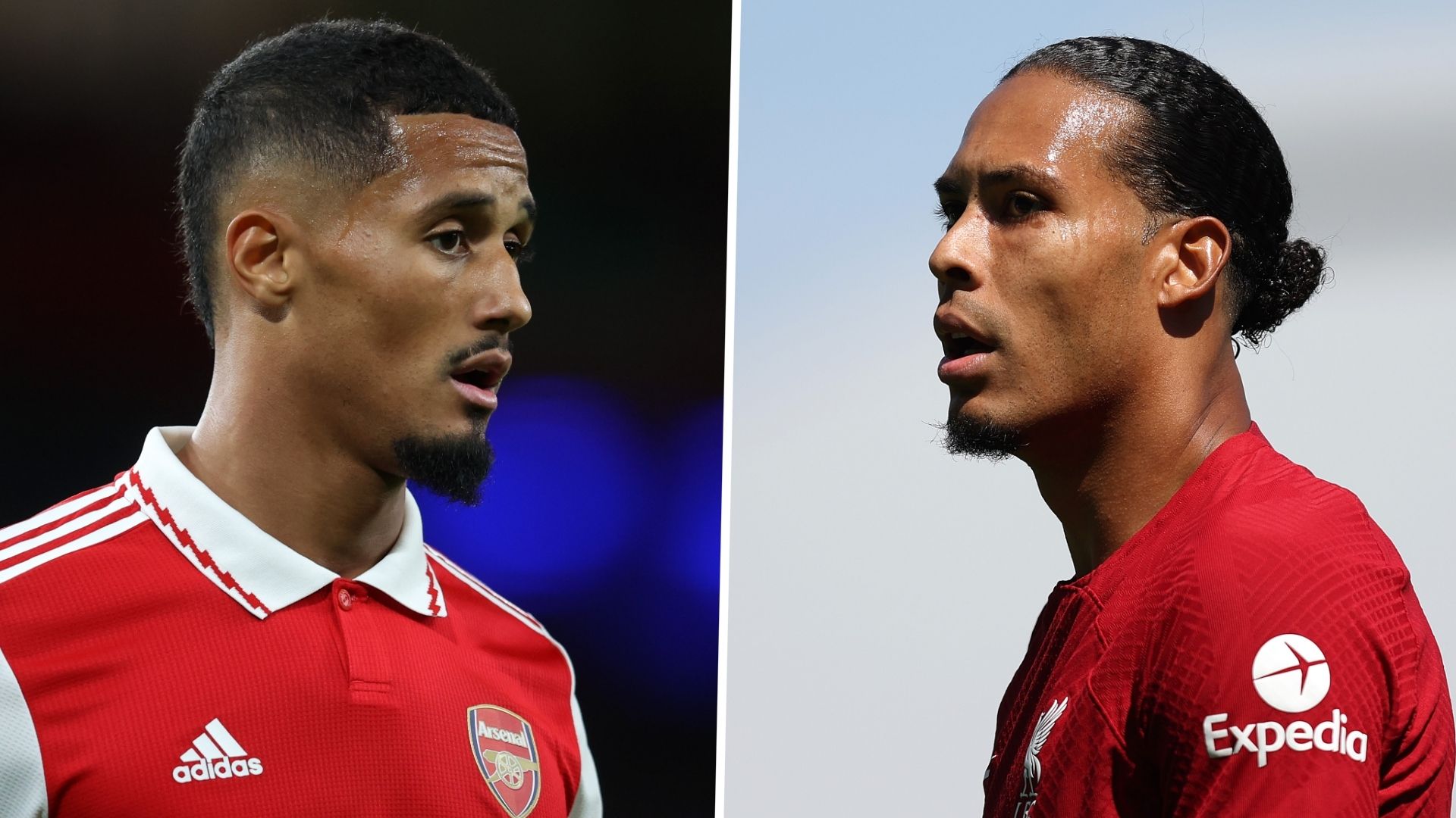 William Saliba Virgil van Dijk