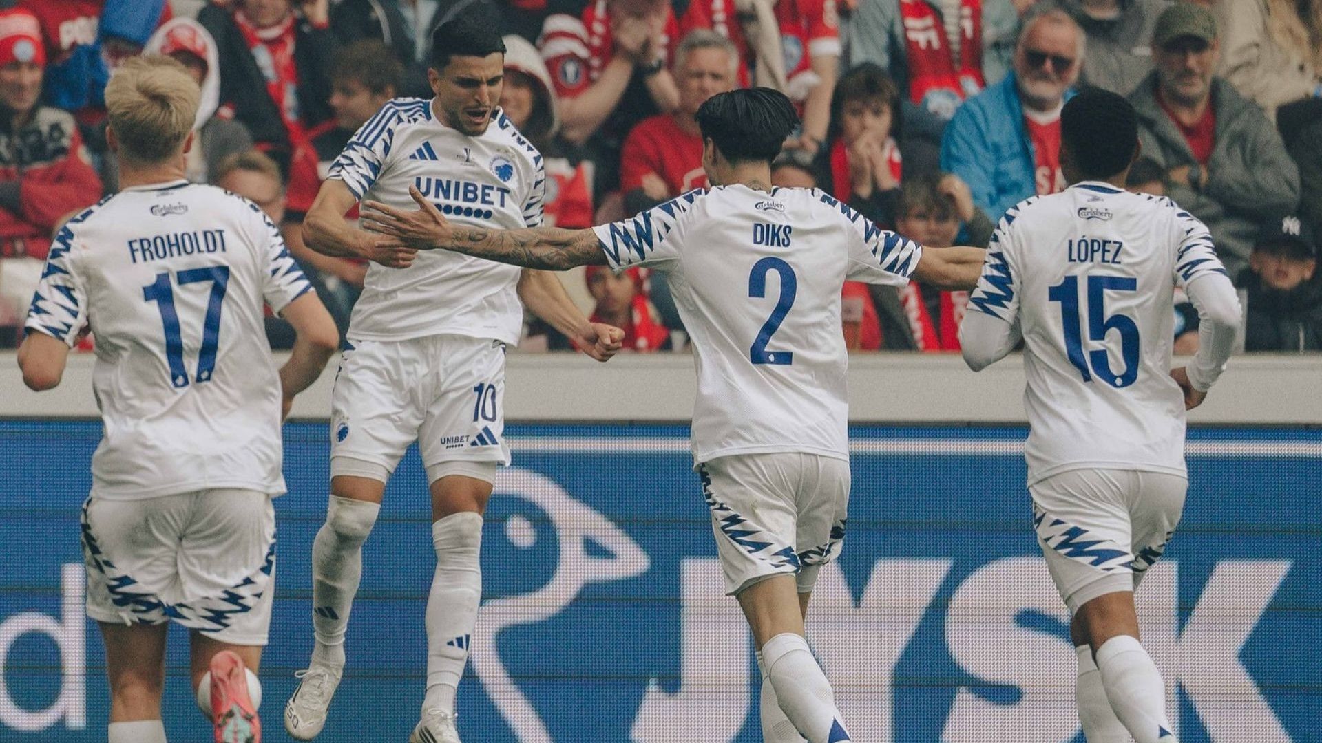 Selebrasi pemain FC Copenhagen