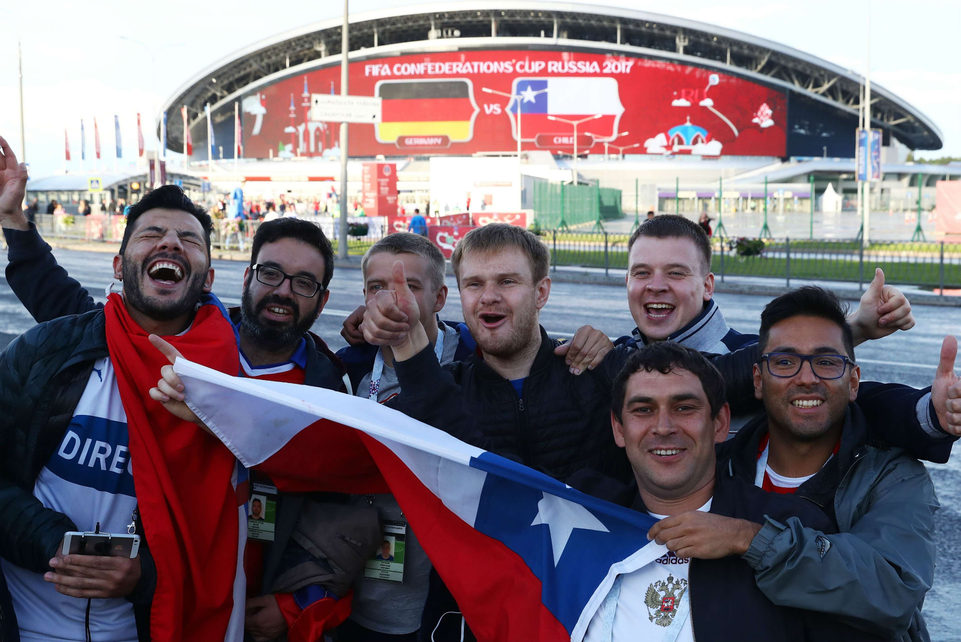 Chile fans Kazan