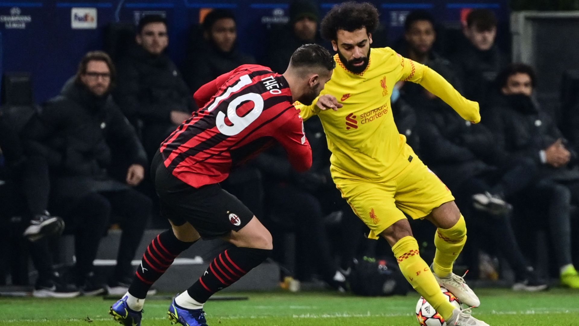 Theo Hernandez Salah Milan Liverpool 2021