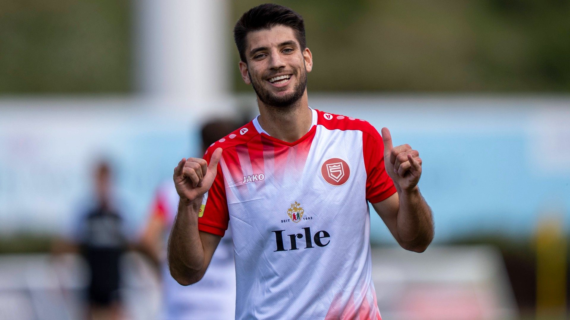 Jubel bei Cagatay Kader (Sportfreunde Siegen, 10)