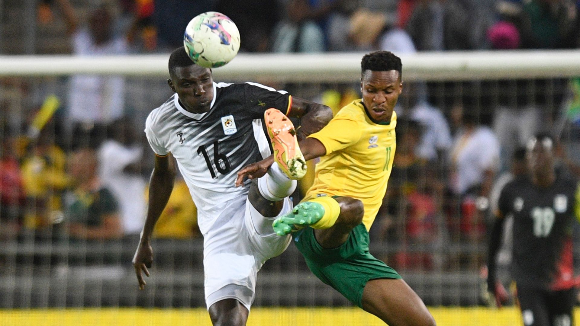 Themba Zwane of South Africa and Ronald Ssekiganda of Uganda 