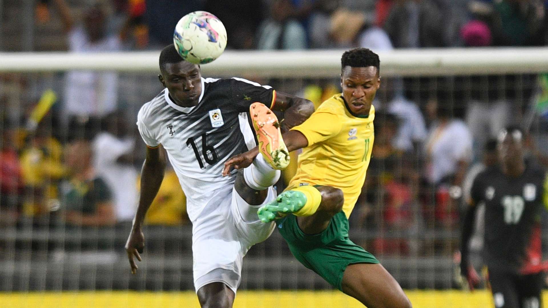 Themba Zwane of South Africa and Ronald Ssekiganda of Uganda