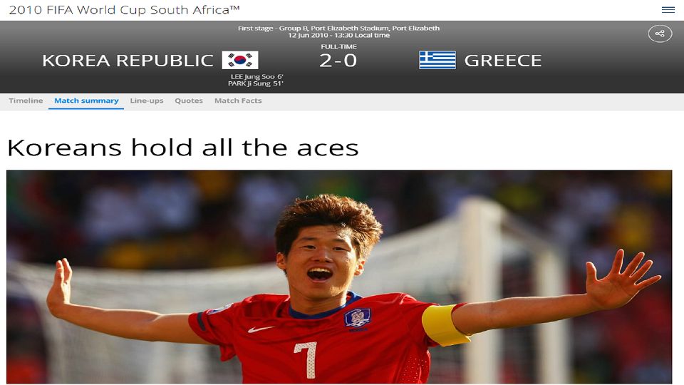 KOREA GREECE JI SUNG PARK
