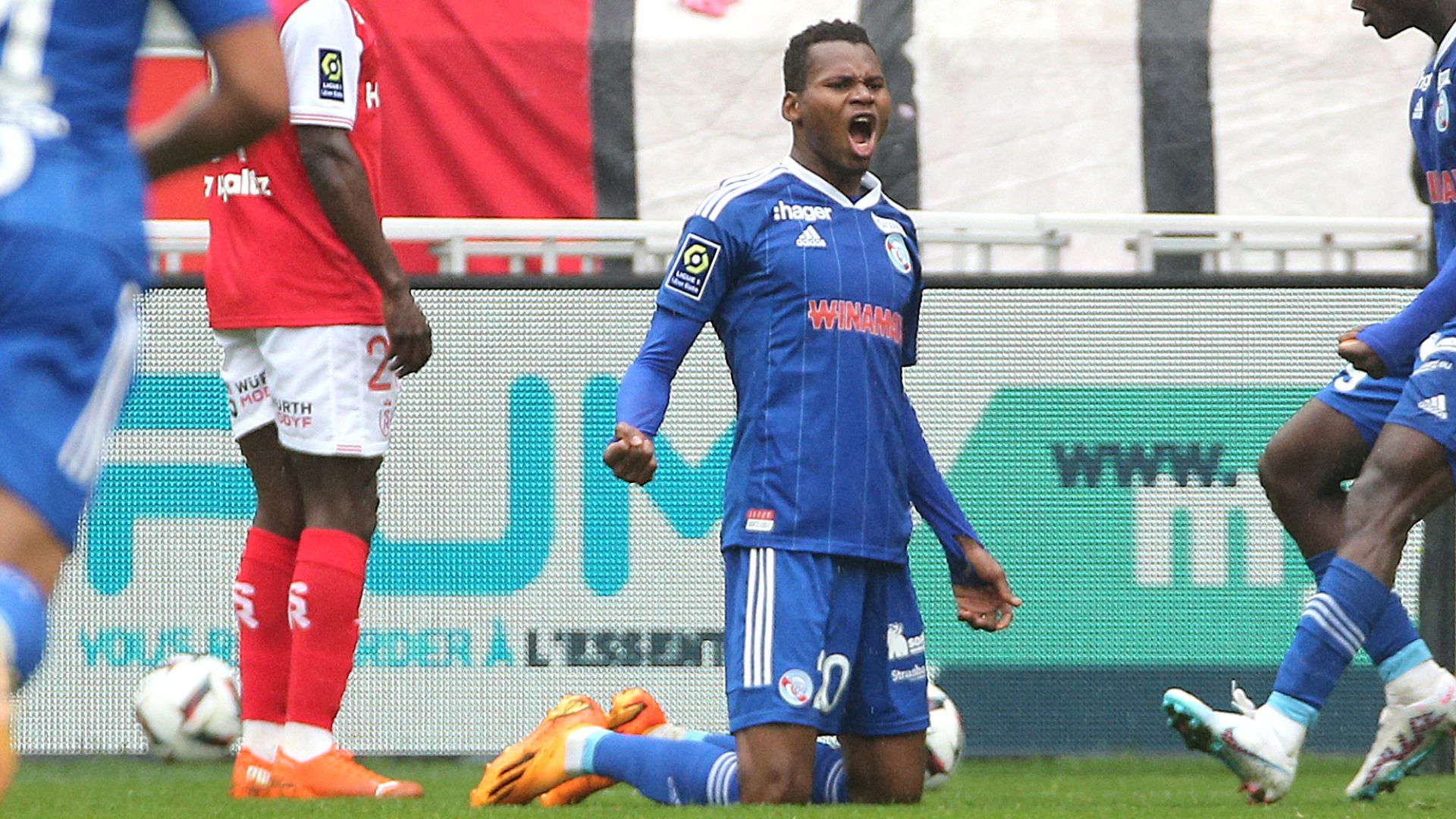 Habib Diallo Reims Strasbourg 23-04-2023 Ligue 1