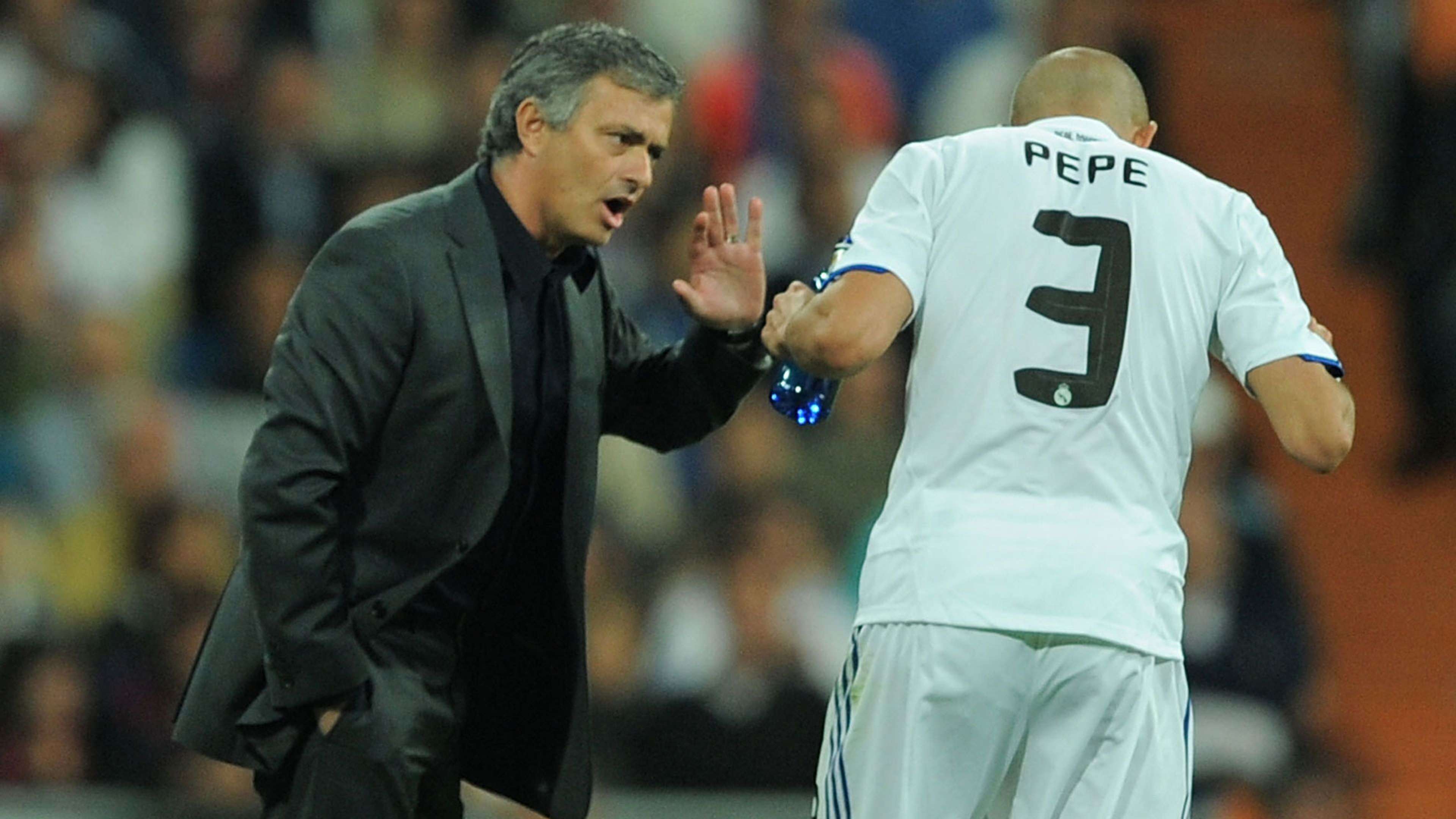 Jose Mourinho Pepe Real Madrid 16042011