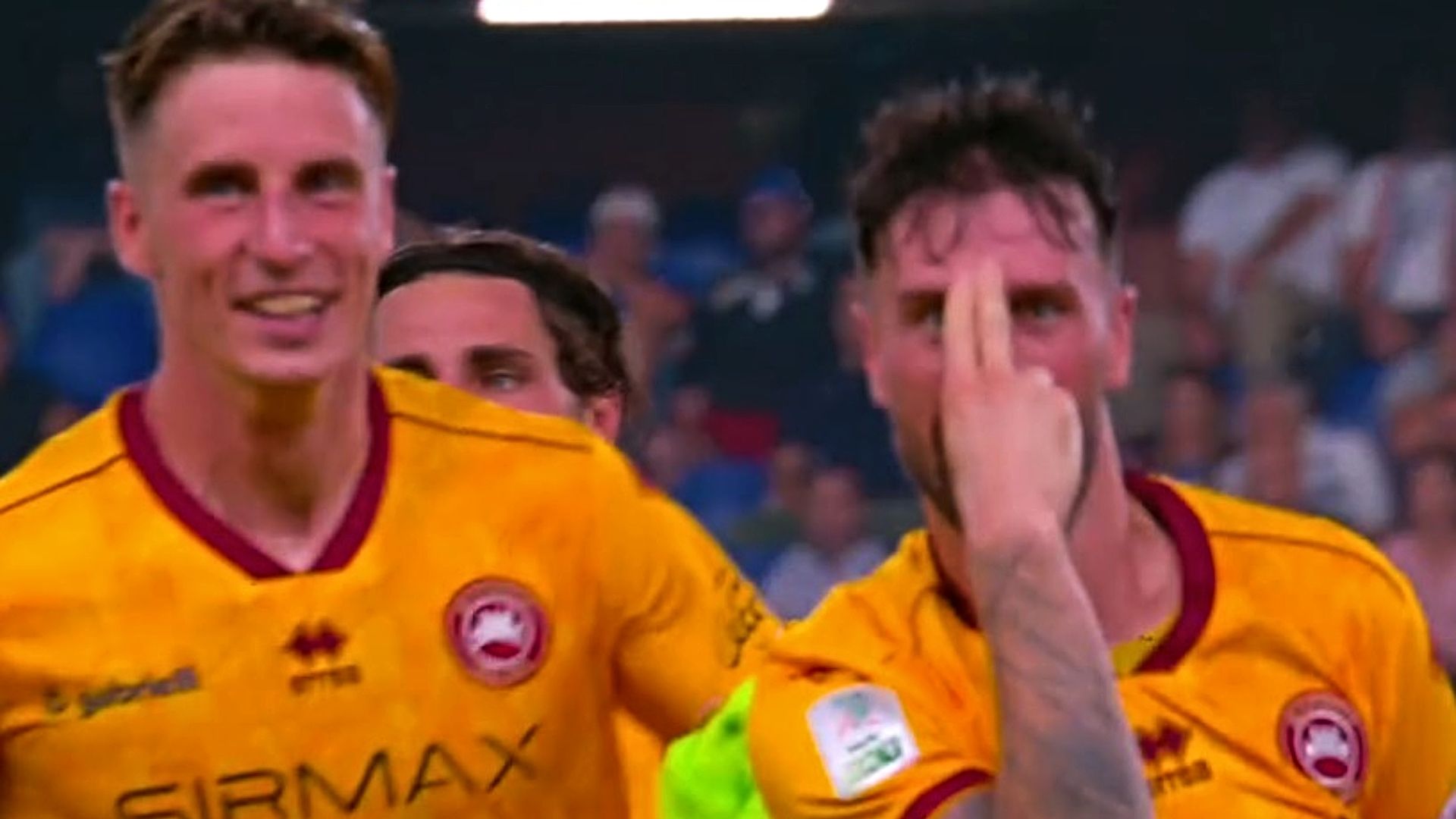 Cittadella celebrates goal against Sampdoria Serie B