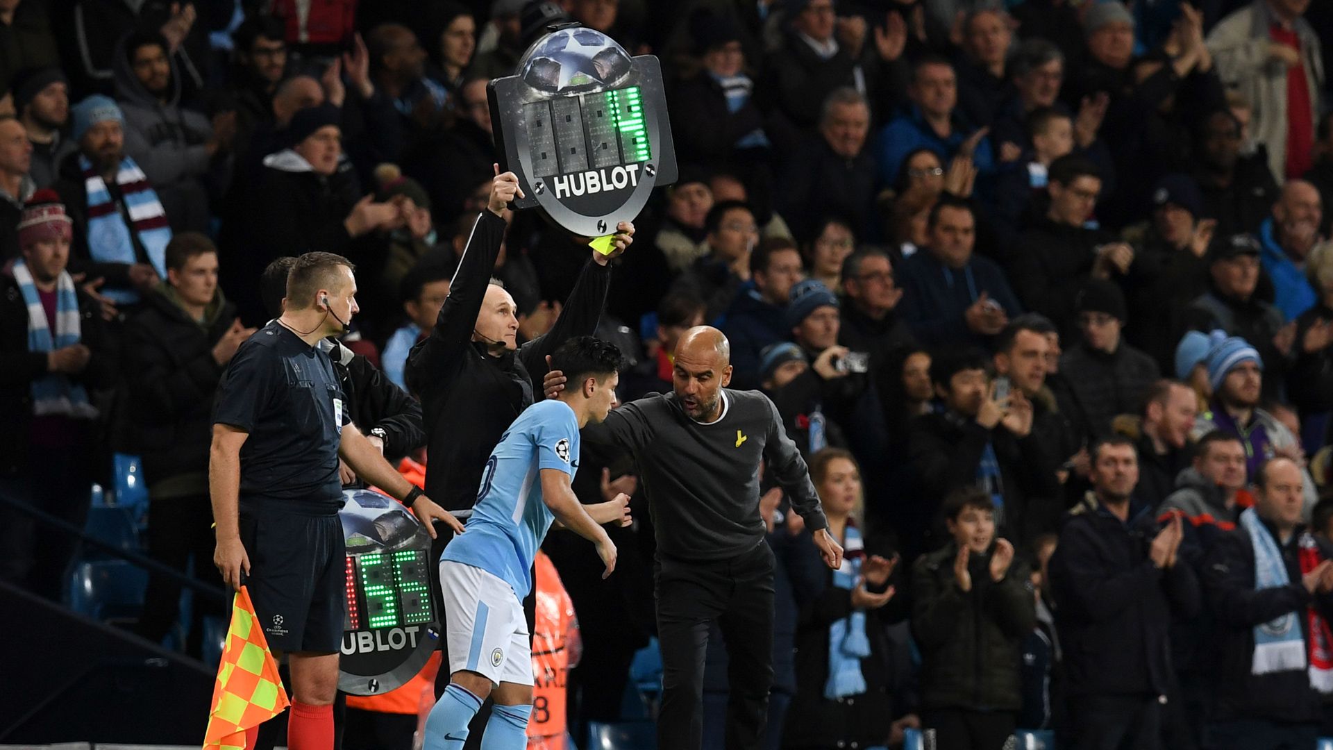 Manchester City Pep Guardiola Brahim Diaz Auswechslung 21112017