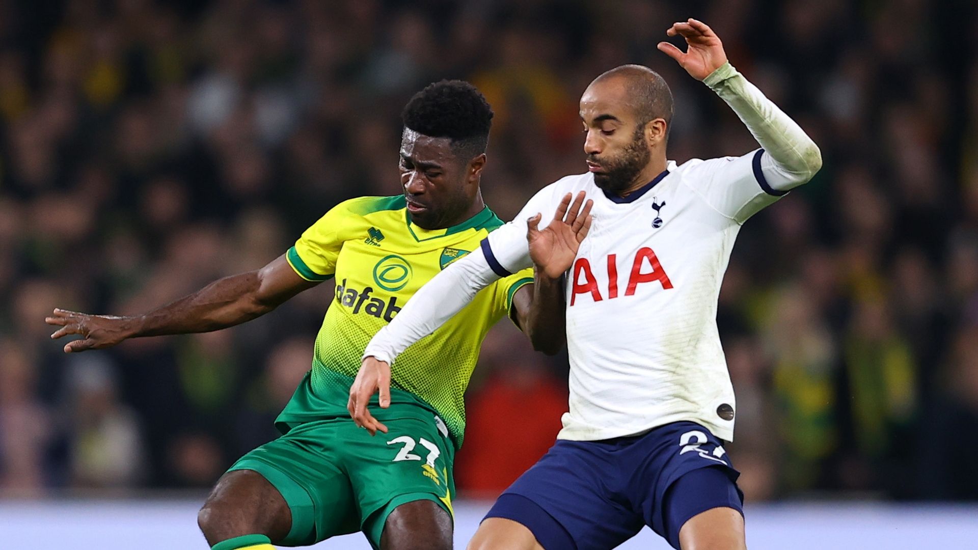 Alexander Tettey, Lucas Moura, Tottenham vs Norwich