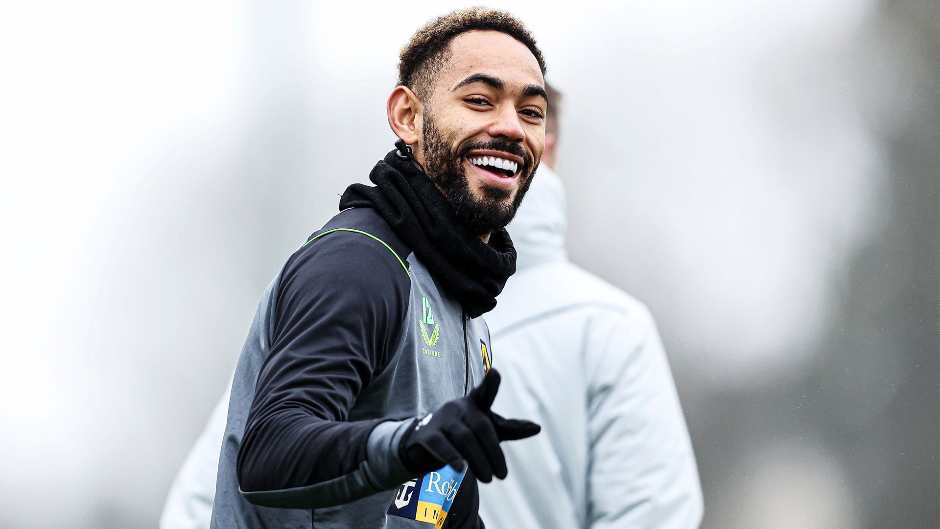 Matheus Cunha Wolves smile training