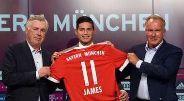 James Rodriguez Bayern München Karl Heinz Rummenigge Carlo Ancelotti