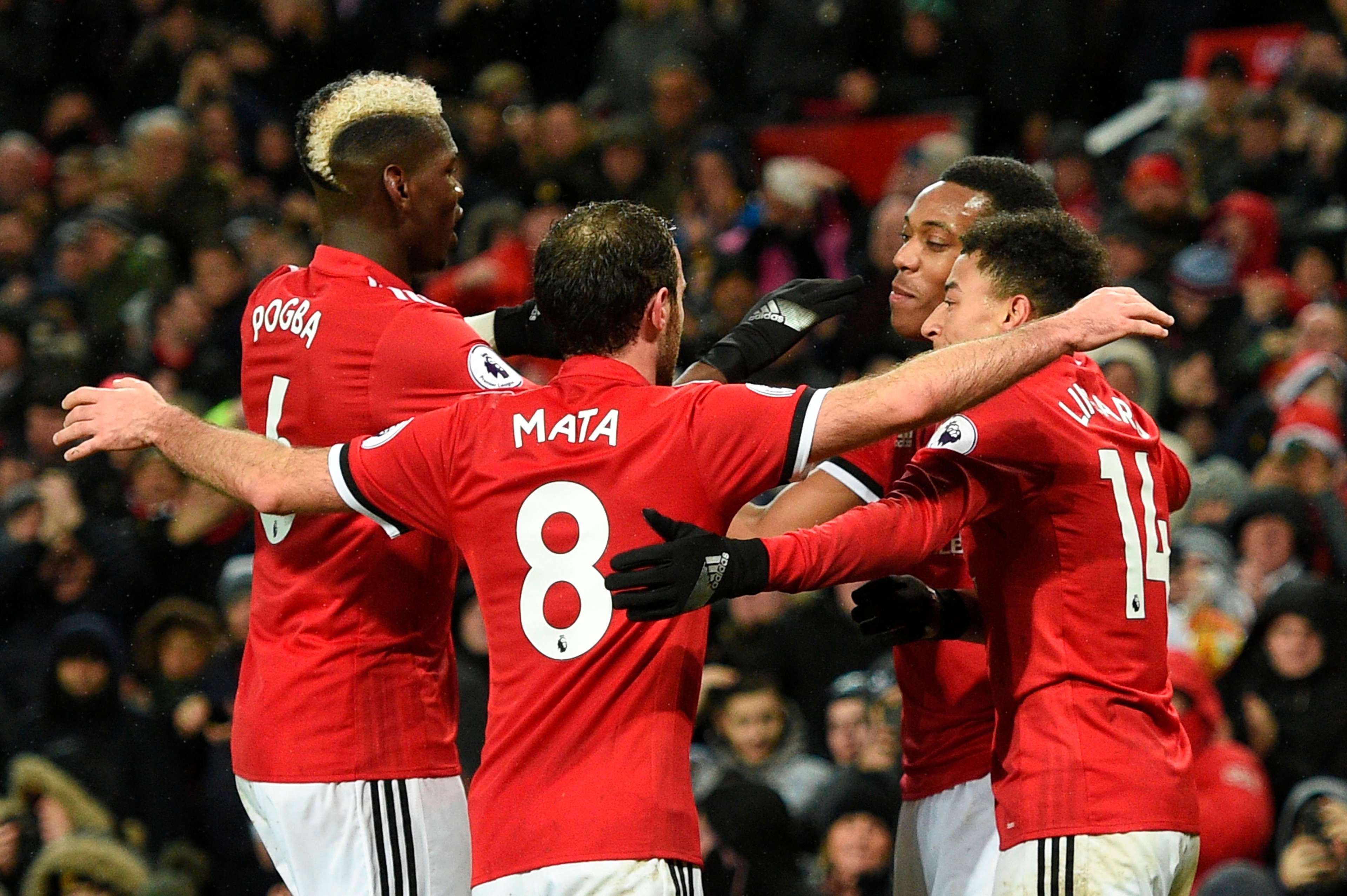 Pogba Mata Martial Manchester United