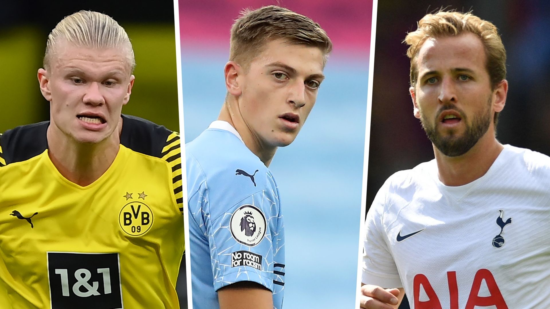 Erling Haaland Liam Delap Harry Kane