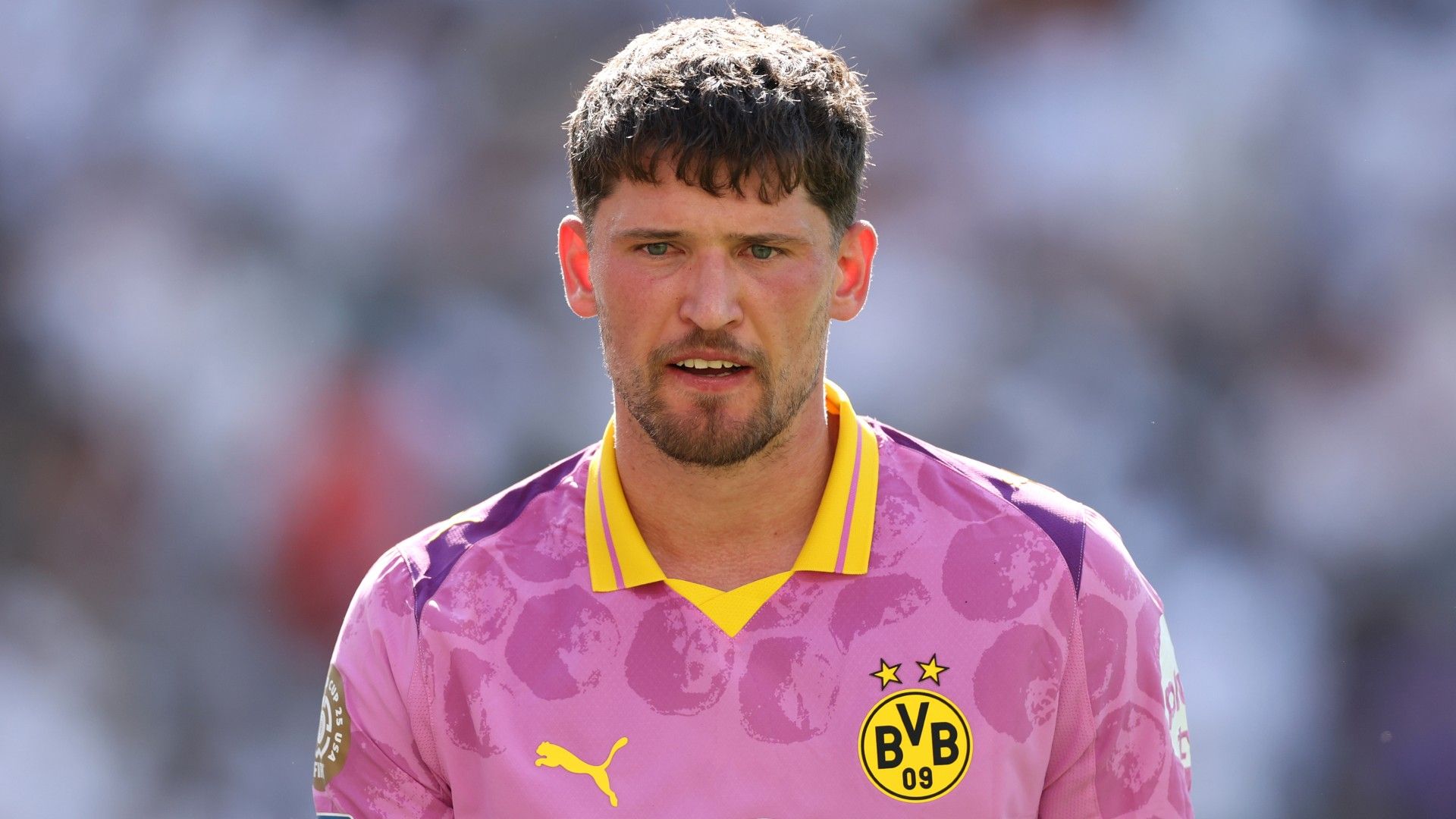 Gregor Kobel of #1 Borussia Dortmund looks on