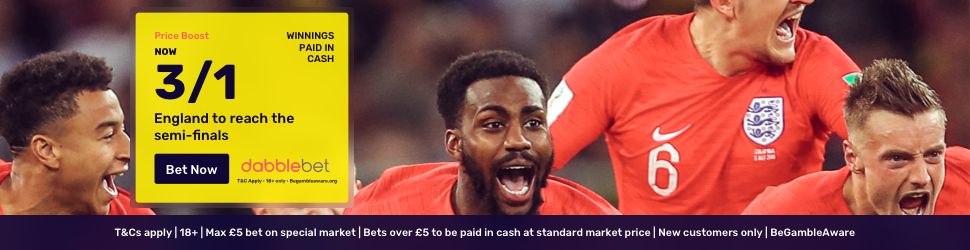 Sweden England dabblebet offer footer