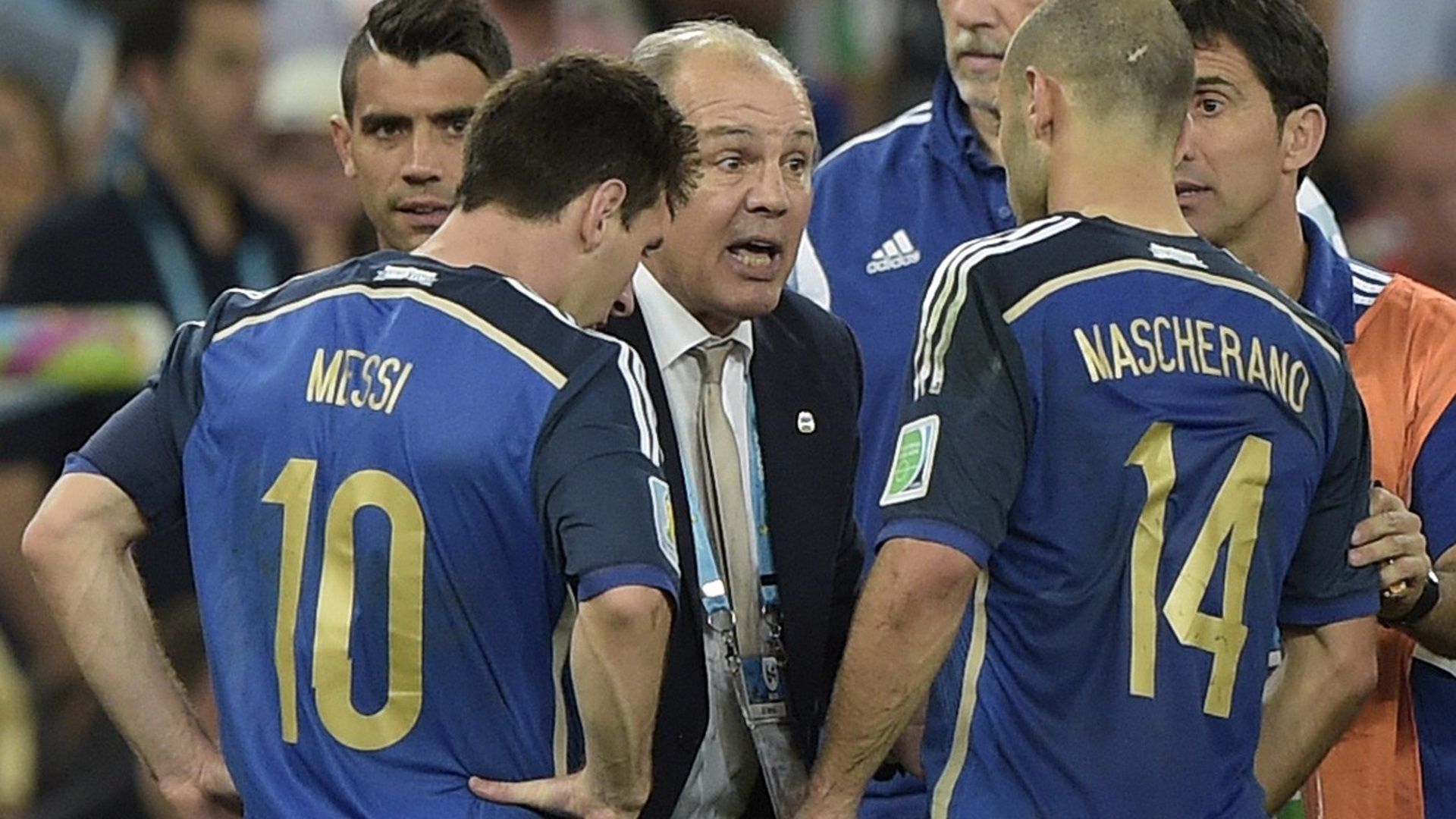 Messi Sabella Mascherano Argentina 2014 08 12 2020