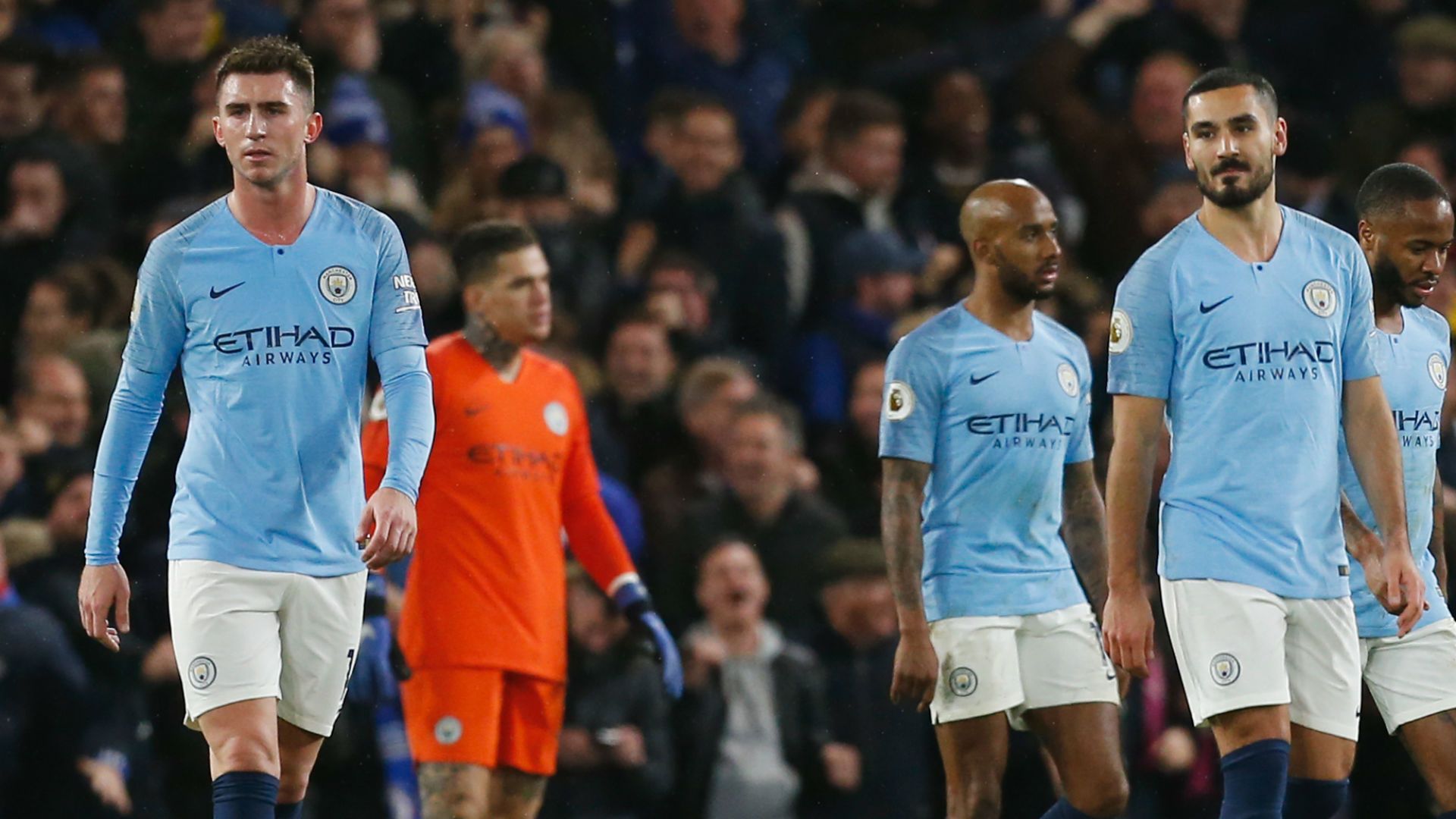 Aymeric Laporte Ilkay Gundogan Manchester City Chelsea 081218