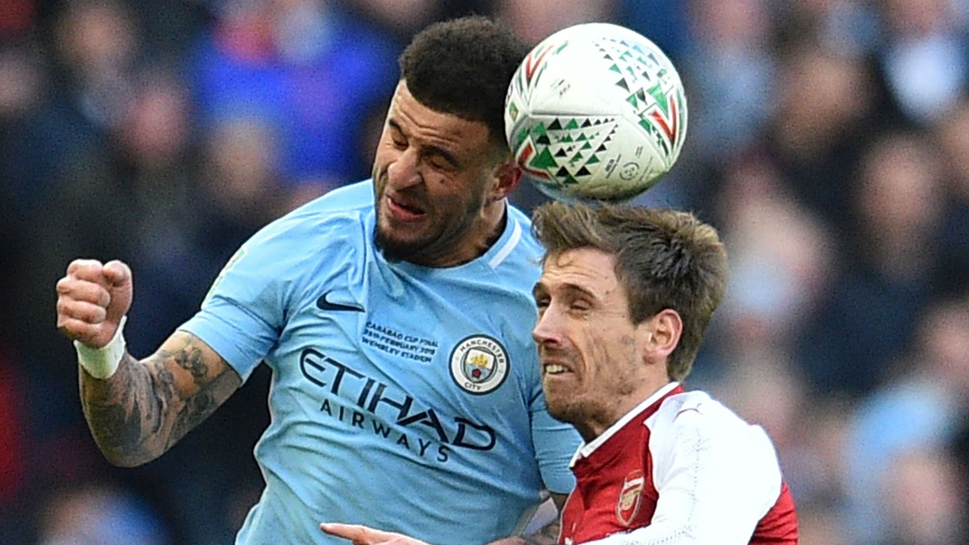 Kyle Walker Manchester City Nacho Monreal Arsenal