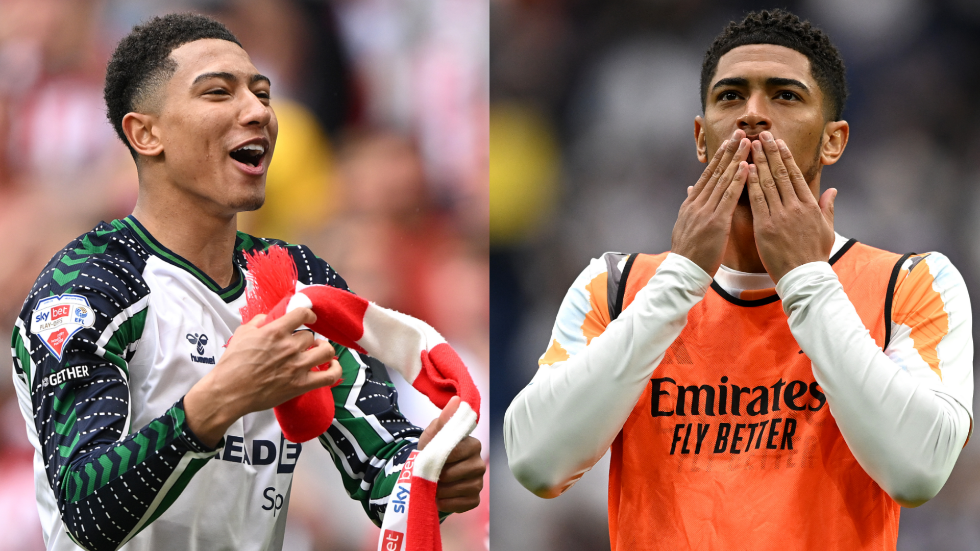 Jude Bellingham sends X-rated message to brother Jobe as Real Madrid superstar enjoys FaceTime call with Sunderland star after Black Cats secure promotion to Premier League | Goal.com UK