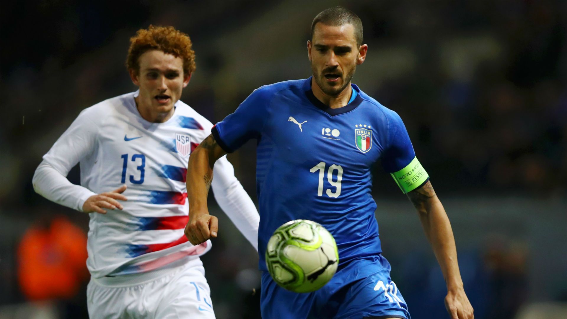 Leonardo Bonucci Joshua Sargent Italy USA 20112018