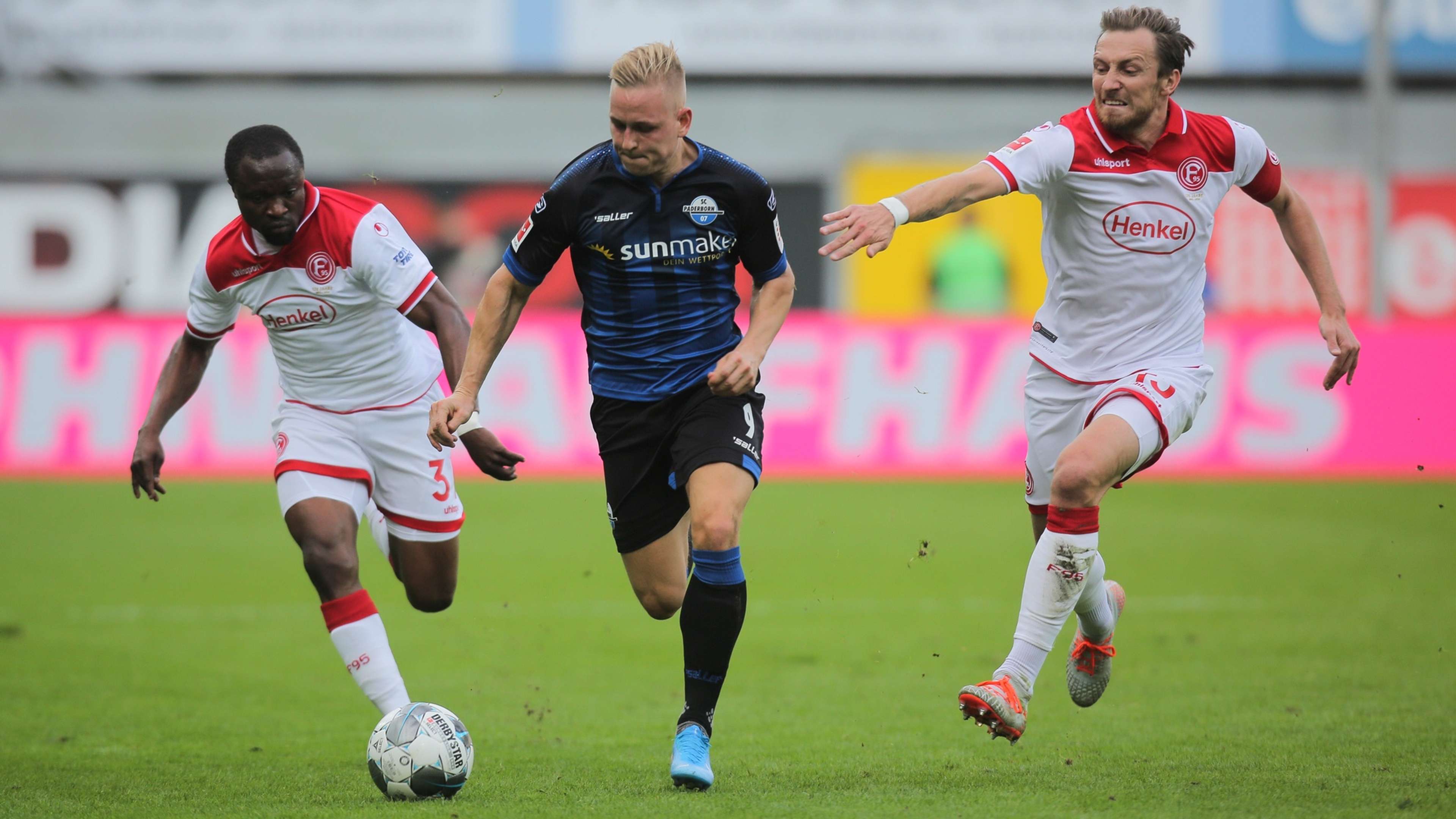 Kai Pröger Bernard Tekpetey SC Paderborn Fortuna Dusseldorf 2019