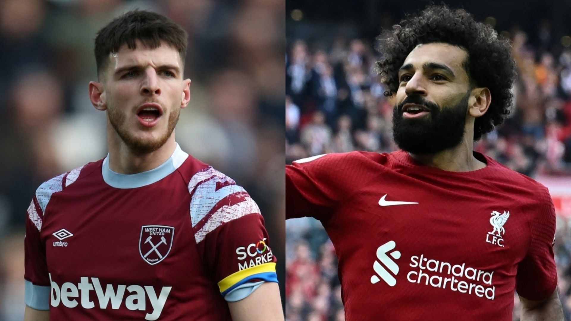 Declan Rice West Ham Mohamed Salah Liverpool