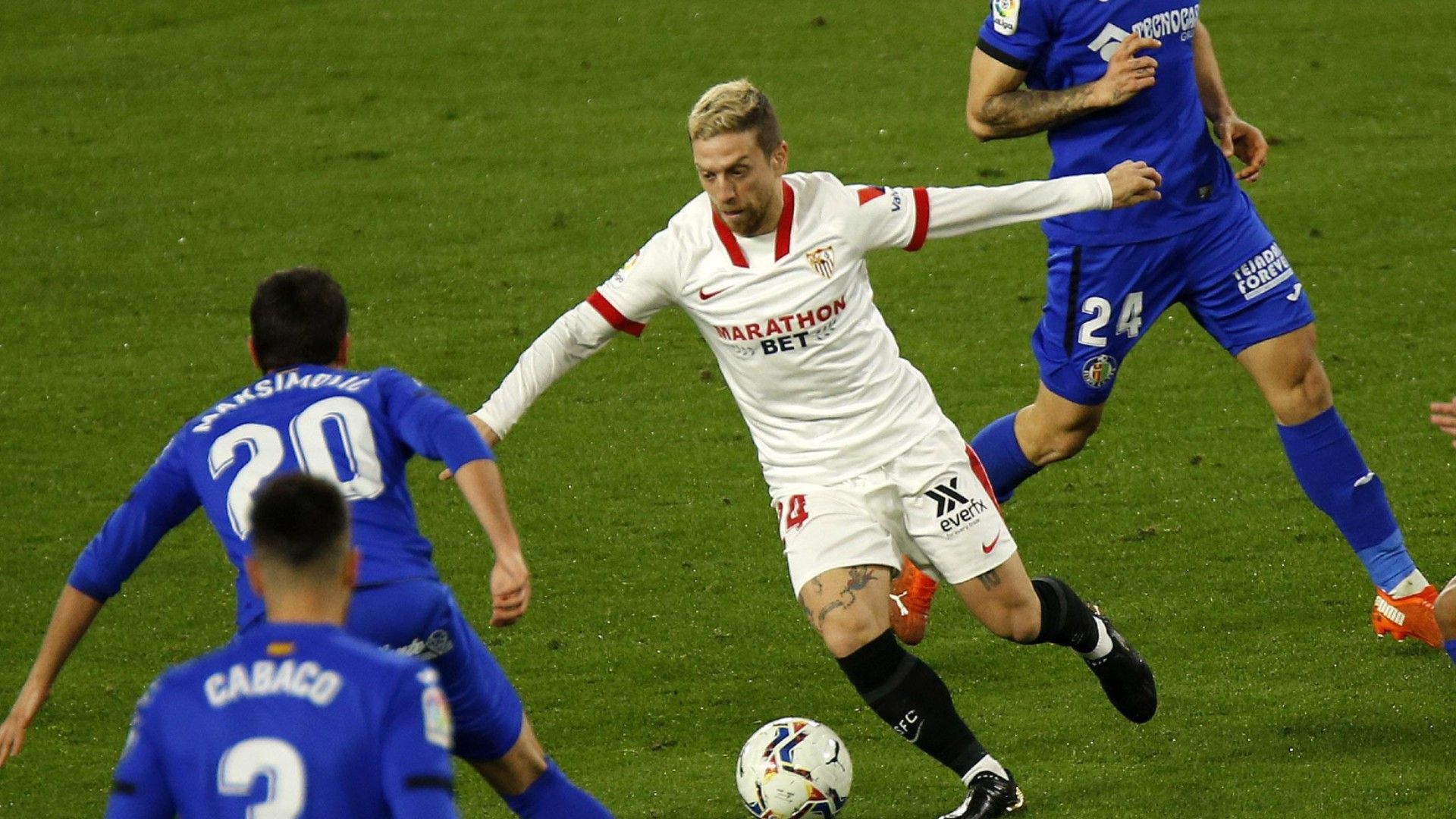 Papu Alejandro Gomez Sevilla Getafe LaLiga 06022021