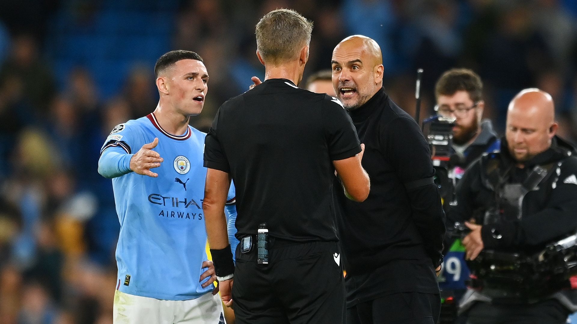 Guardiola Orsato Manchester City Borussia Dortmund Champions League