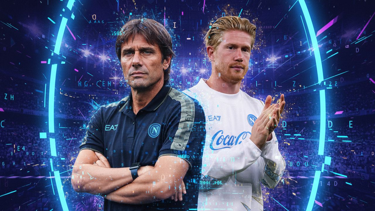 Kevin De Bruyne Antonio Conte Napoli GOAL ONLY