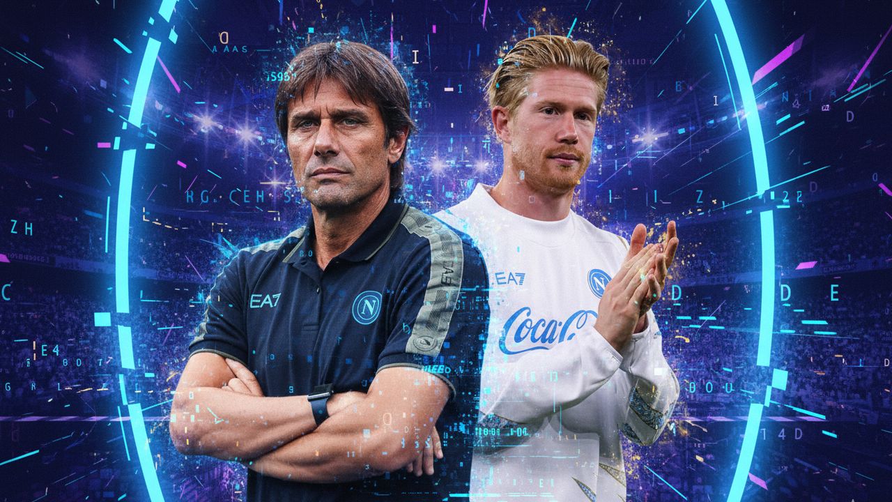 Kevin De Bruyne Antonio Conte Napoli GOAL ONLY