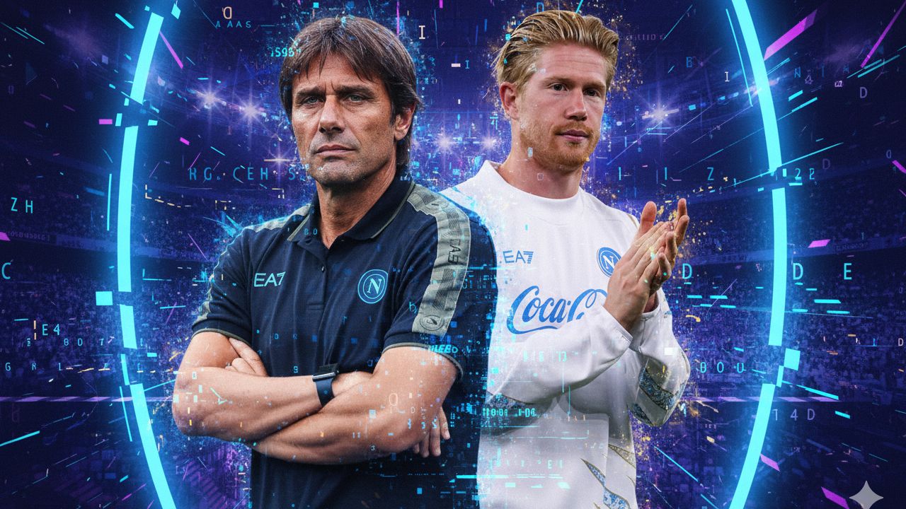 Kevin De Bruyne Antonio Conte Napoli GOAL ONLY